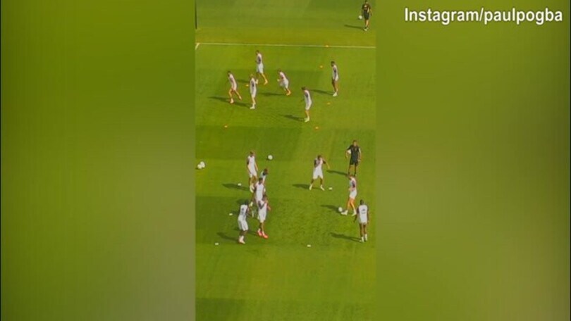 Pogba, numero super in allenamento!