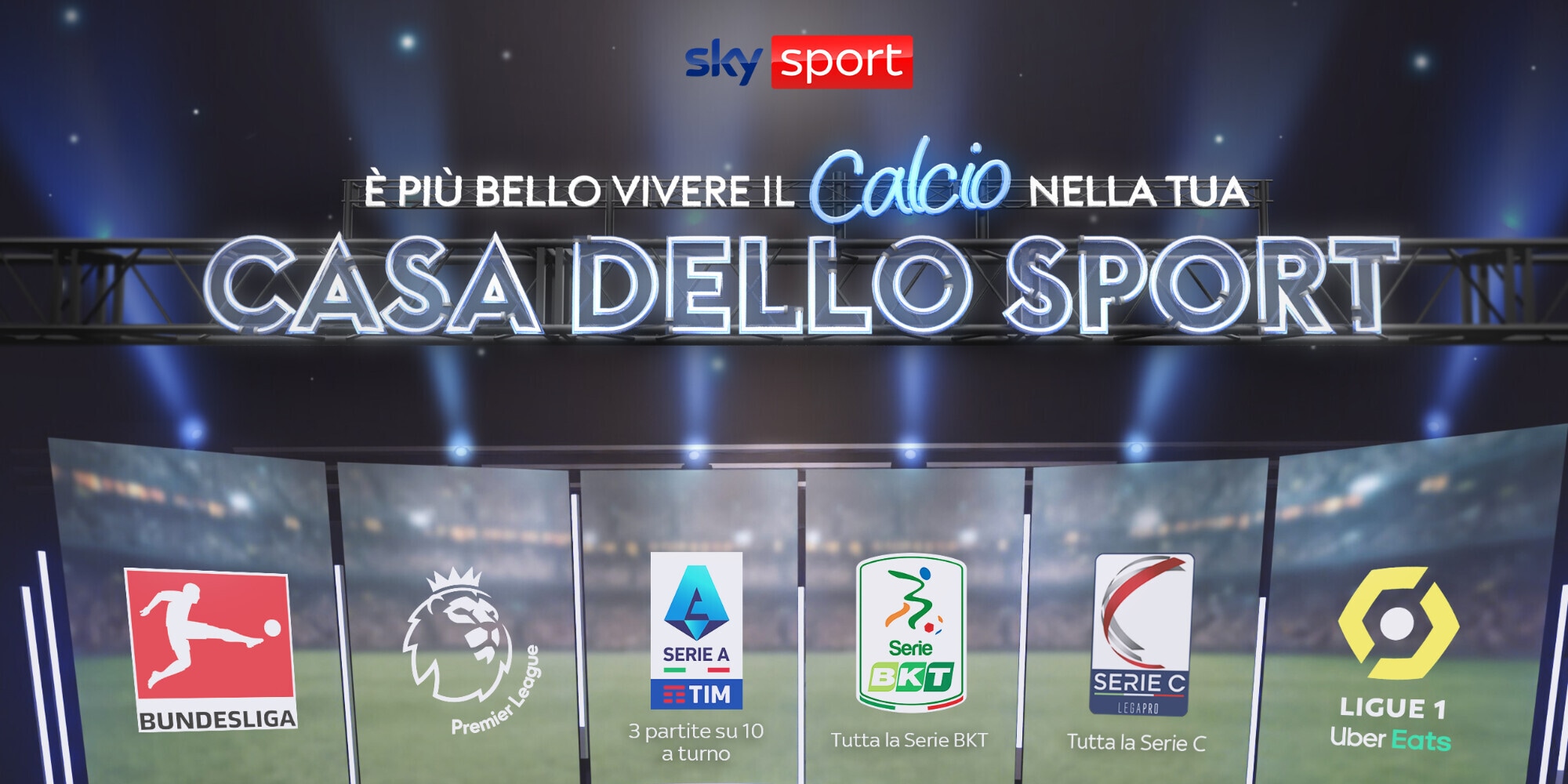 È più bello vivere il calcio nella Casa dello Sport di Sky