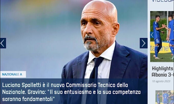 Ufficiale: il nuovo ct dell'Italia è Spalletti