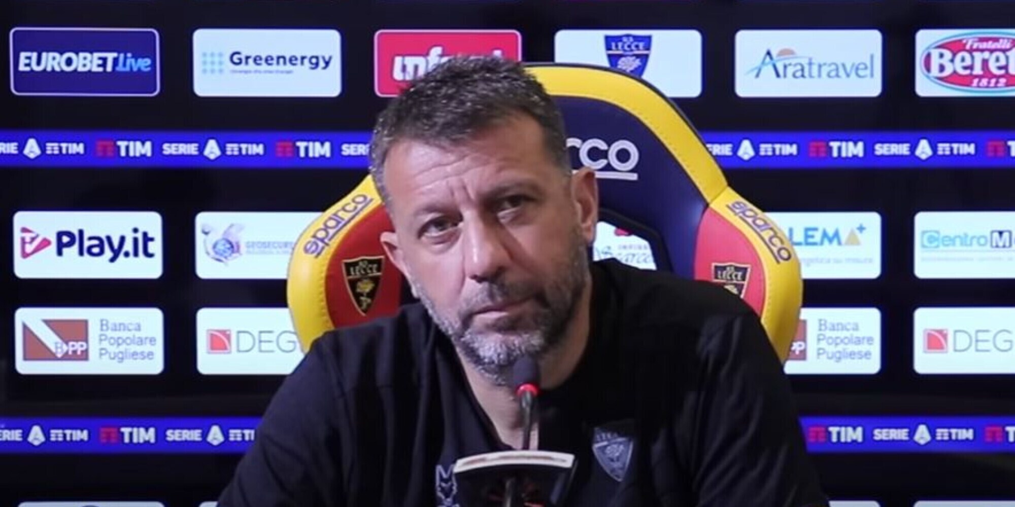 D’Aversa, conferenza Lecce-Lazio: “Rafia? Eccesso di generosità”