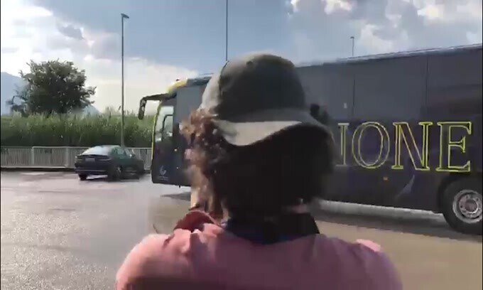 Frosinone-Napoli, l'arrivo dei padroni di casa