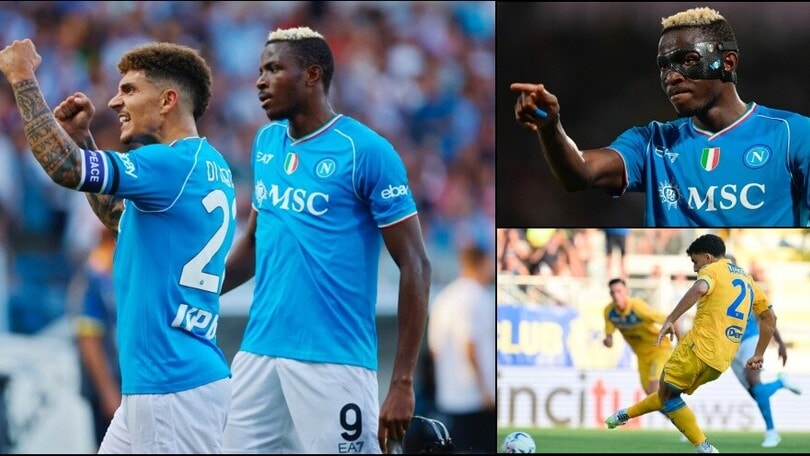 Osimhen trascina il Napoli, buona la prima per Garcia: 3-1 contro il Frosinone