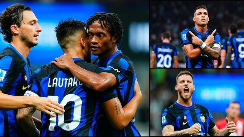 Inter, buona la prima contro il Monza: doppietta Lautaro, assist Arnautovic