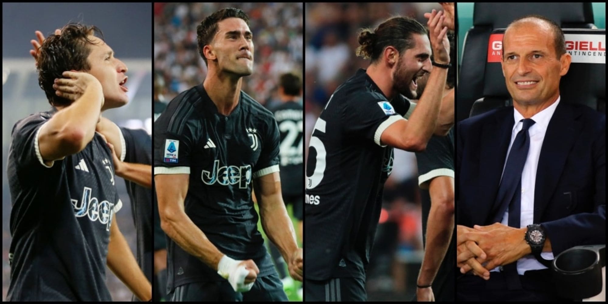 Udinese-Juve 0-3: la festa di Allegri la firmano Chiesa, Vlahovic e Rabiot