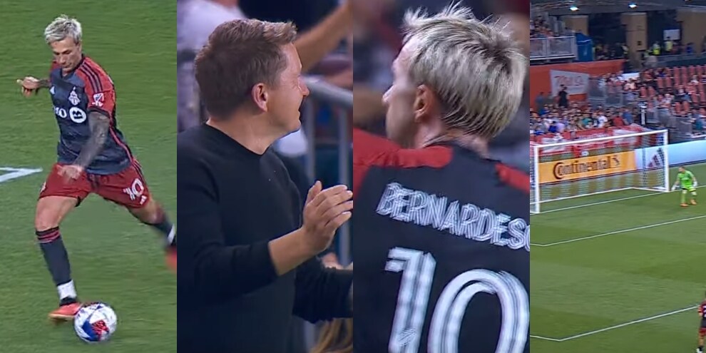 Bernardeschi, gol capolavoro: applausi del tecnico e stadio in estasi