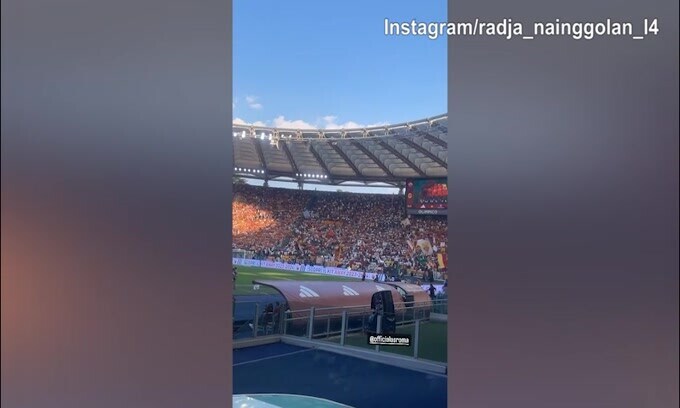 Roma, ospite illustre all'"Olimpico": c'è Nainggolan