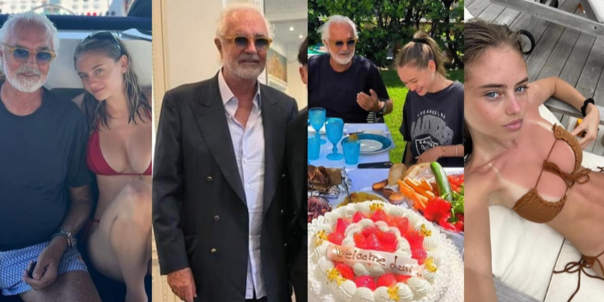 Briatore in vacanza con la figlia Leni: la reazione di Naomi Campbell