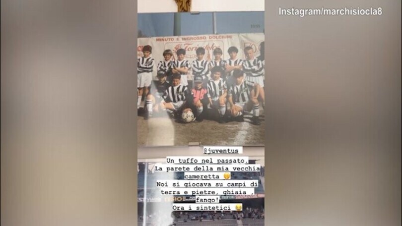 Ricordi juventini: Marchisio mostra la vecchia cameretta