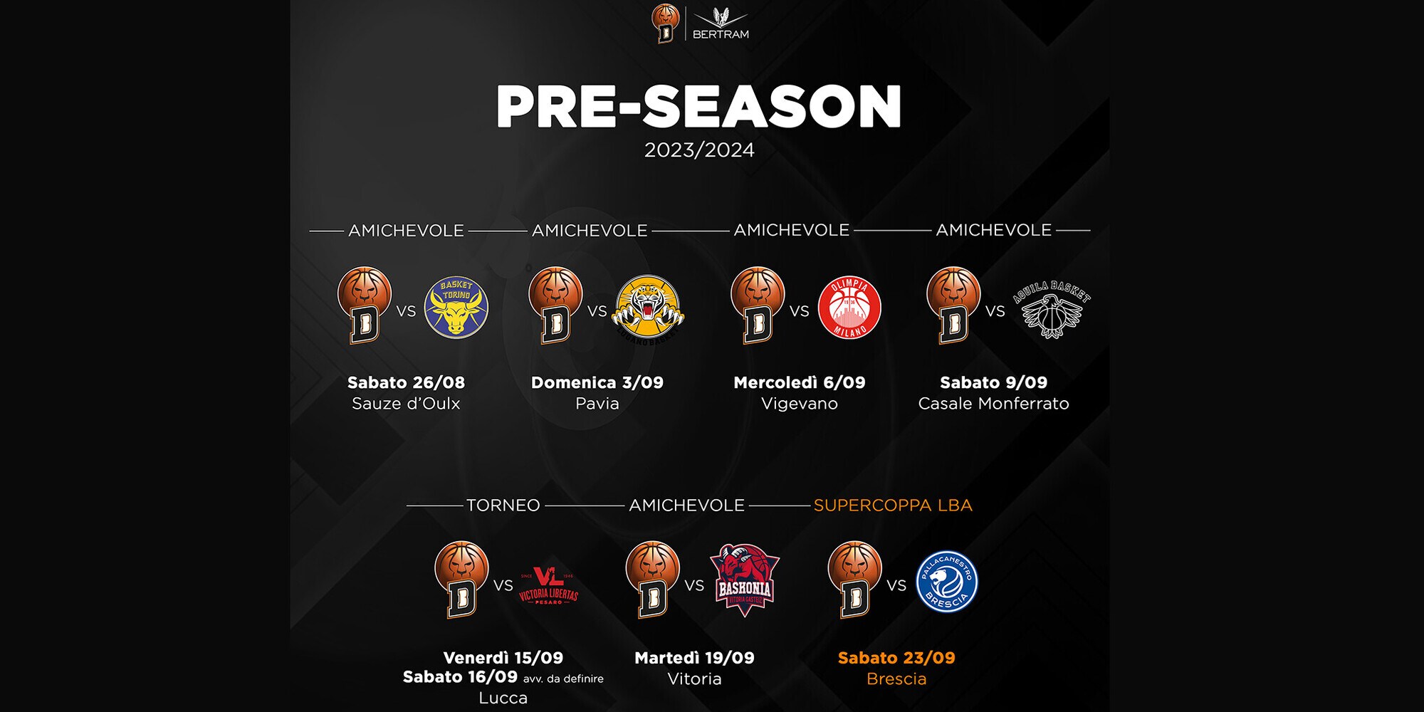 Le amichevoli della preseason dei Leoni