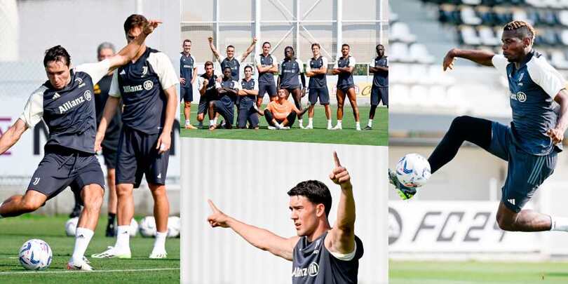 Allenamento Juve, i tifosi ora sognano: Pogba dietro Chiesa e Vlahovic