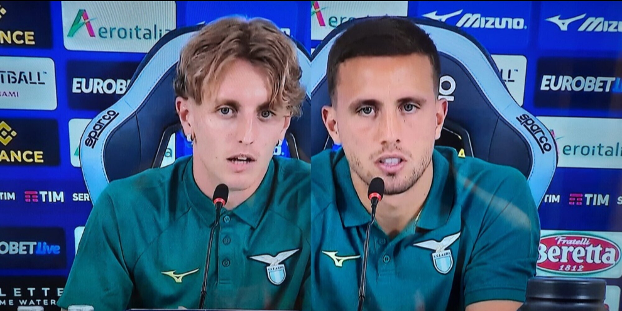 Rovella: "Non parlo della Juve". Pellegrini: "Lazio famiglia mia"