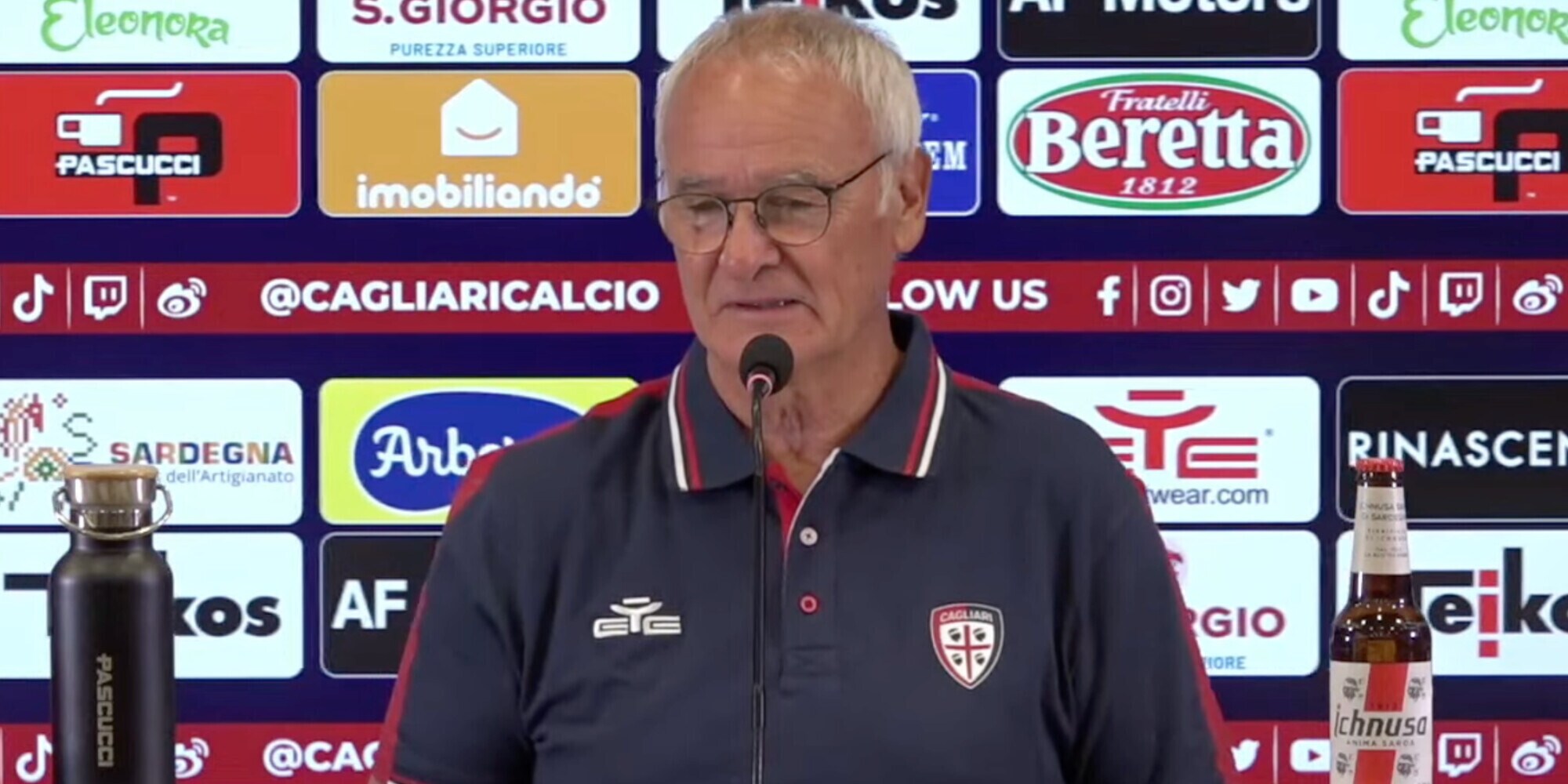 Ranieri...alla Allegri: cavalli e mercato nella conferenza Cagliari-Inter