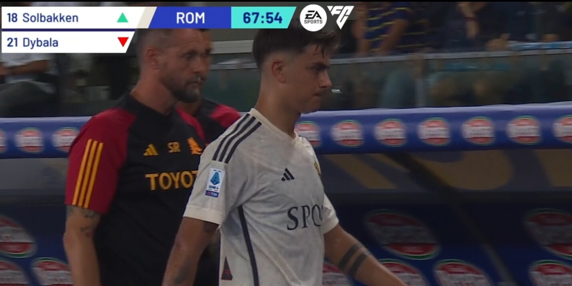 Dybala, rientro sfortunato: nuovo problema muscolare, fuori in Verona-Roma