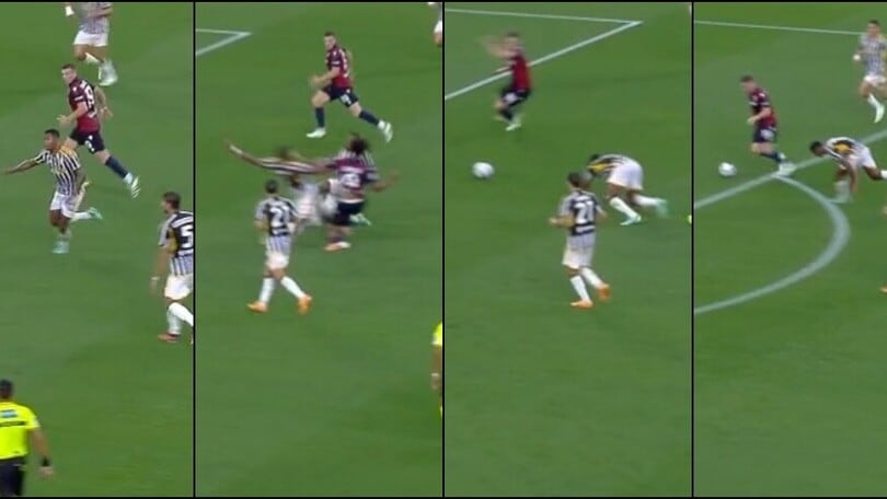 Alex Sandro, una sciagura: entrata in ritardo, Ferguson dimenticato e gol