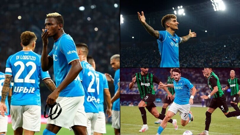 Osimhen, Di Lorenzo e il ritorno di Kvaratskhelia: Napoli-Sassuolo 2-0