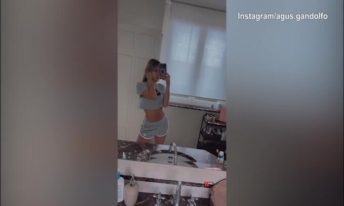 Il piccolo Theo scarica le batterie: Lady Lautaro è stanca!