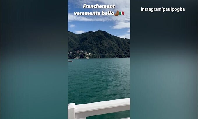 Pogba, relax al lago: "Veramente bello!"