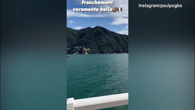 Pogba, relax al lago: "Veramente bello!"