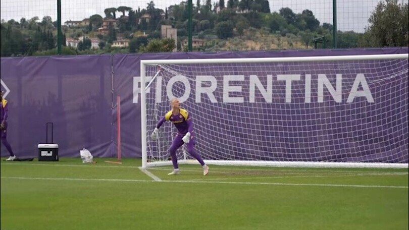 Fiorentina, allenamento in vista del Rapid Vienna