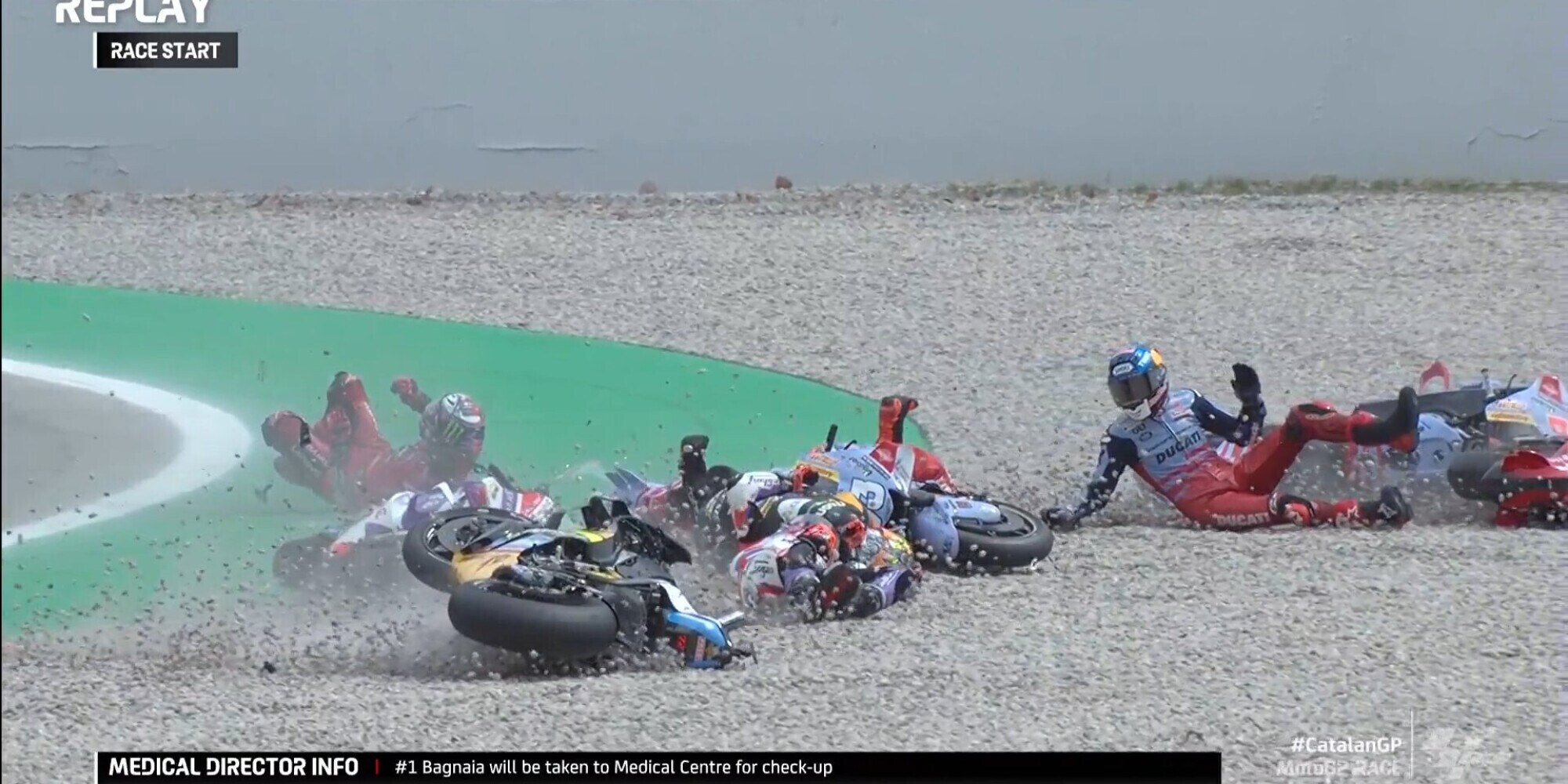 Bastianini, le condizioni dopo l'incidente: doppia frattura, il bollettino