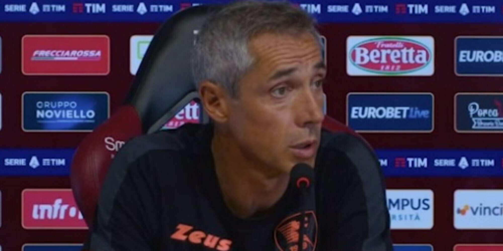 Sousa: "Salernitana, è mancato solo il gol. Dia? Mal di testa e ginocchio"