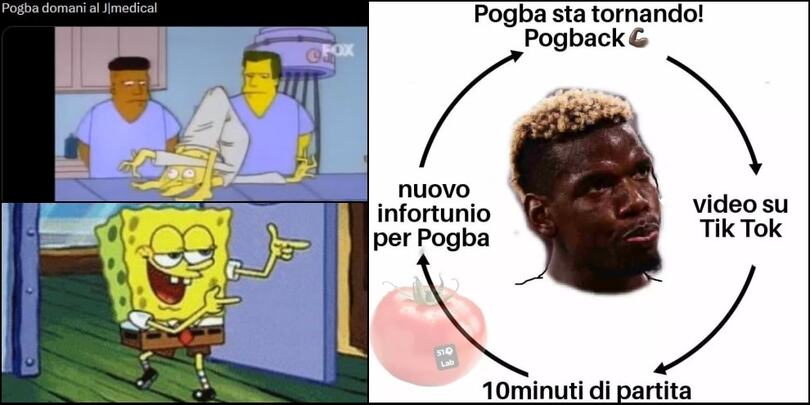 Pogba ancora ko: i tifosi Juve si sfogano sui social tra ironia e speranza