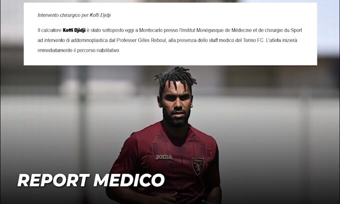 Torino, operato Djidji: ecco quanto starà fuori