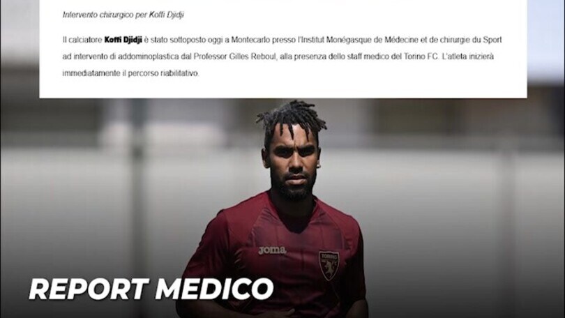 Torino, operato Djidji: ecco quanto starà fuori