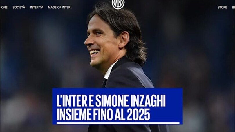 Inter, Inzaghi rinnova fino al 2025: il comunicato