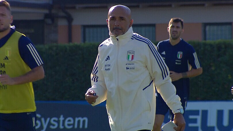 Allenamento a Coverciano per gli Azzurri