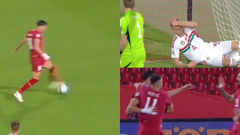 Vlahovic, momento d'oro: propizia il gol della Serbia