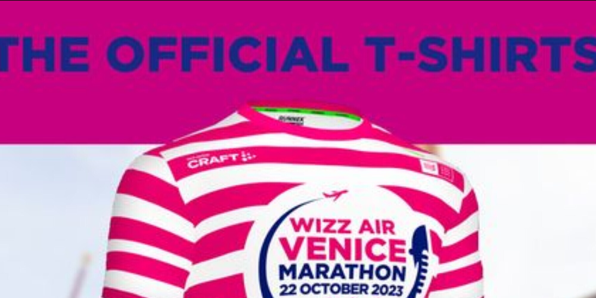 Scopri la t-shirt: La 37^ Wizz Air Venicemarathon 42K-21K-10K sale in gondola
