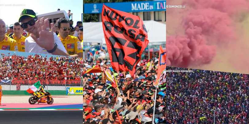 Misano, tifosi in delirio per Pecco Bagnaia e la Ducati