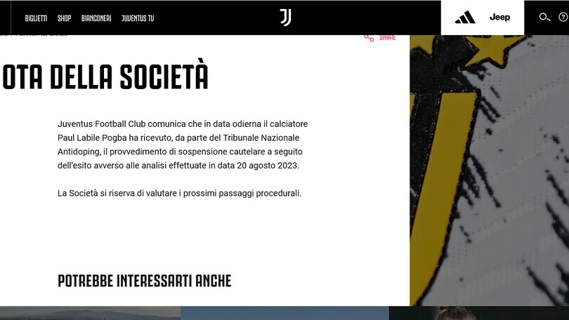 Caso Pogba, la Juve prende posizione con un comunicato