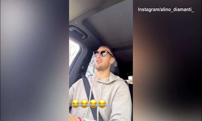 Diamanti, la moglie e una notte rumorosa: "Un treno a vapore"