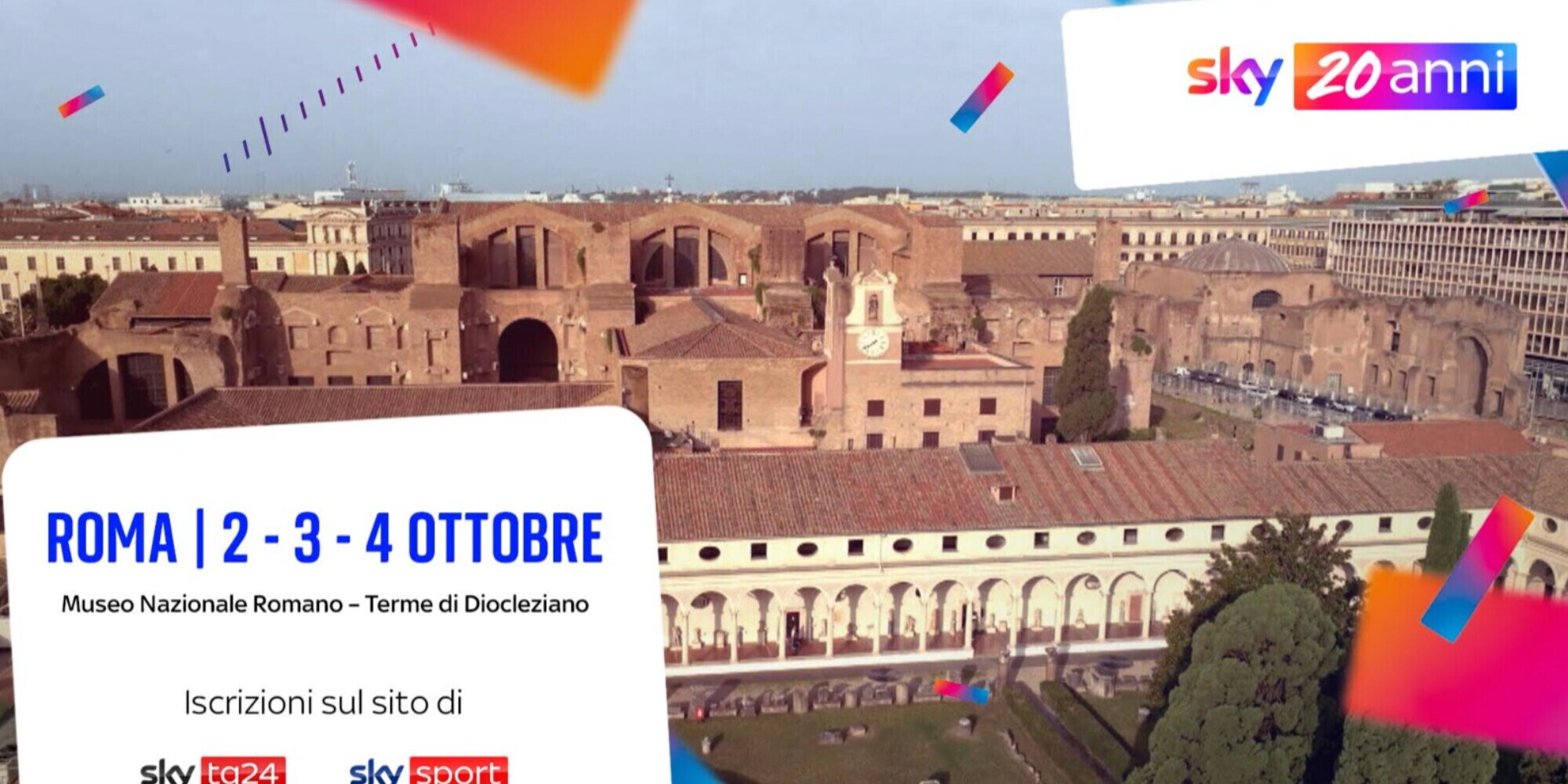 20 anni di Sky: a Roma tre giorni di incontri e musica con grandi ospiti