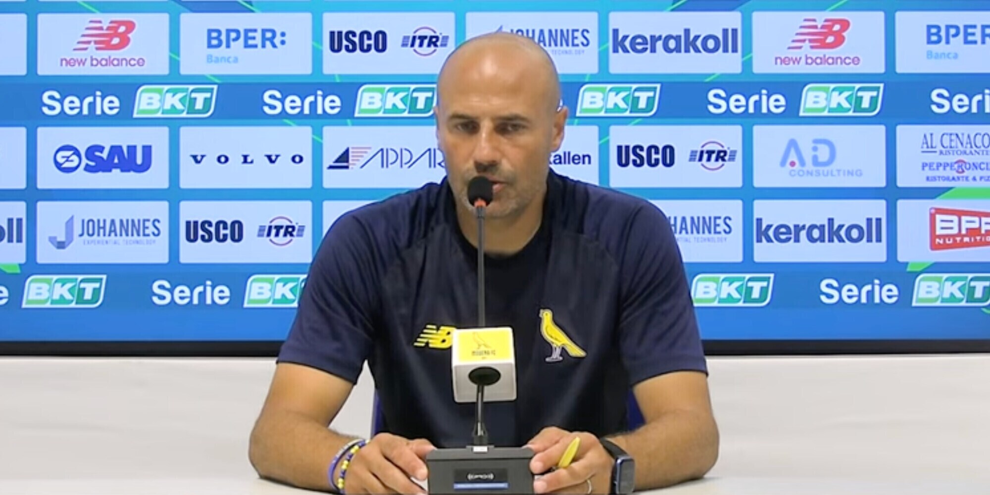 Bianco, conferenza Feralpisalò-Modena: "La loro classifica è bugiarda"