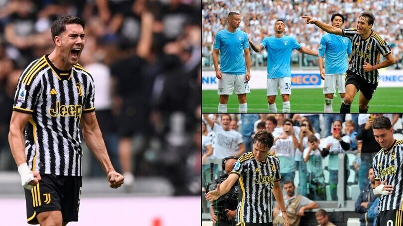 Vlahovic scatenato, Chiesa timbra: la Juve stende la Lazio