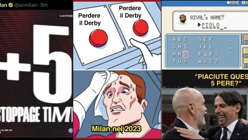 Pioli e il Milan ko contro l'Inter: i social parlano da soli...