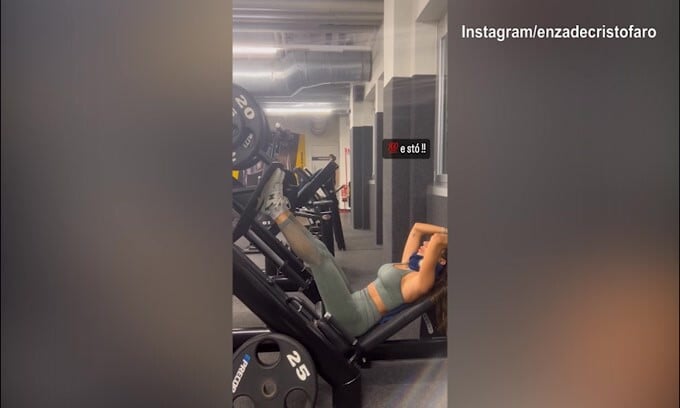 Lady D'Ambrosio al lavoro: il video in palestra