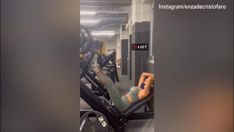 Lady D'Ambrosio al lavoro: il video in palestra