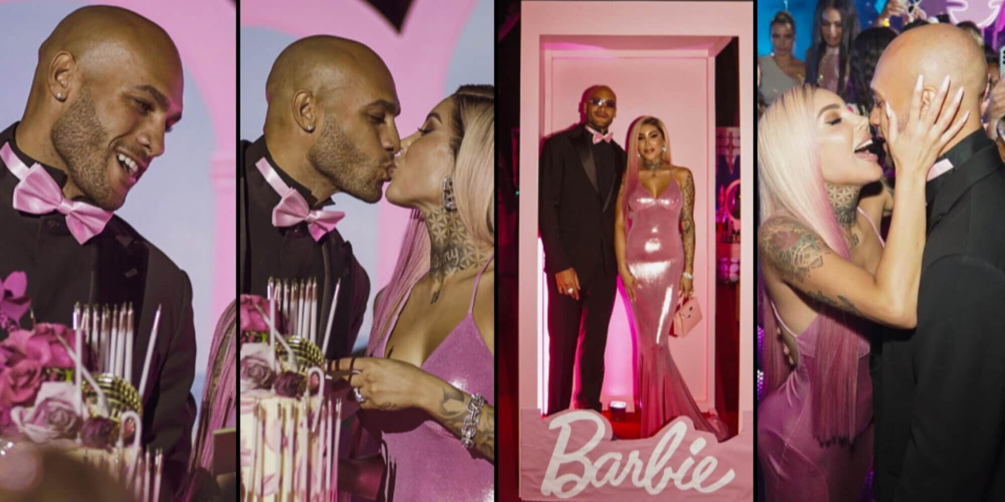 Marcell Jacobs e Nicole come Ken e Barbie: anniversario show