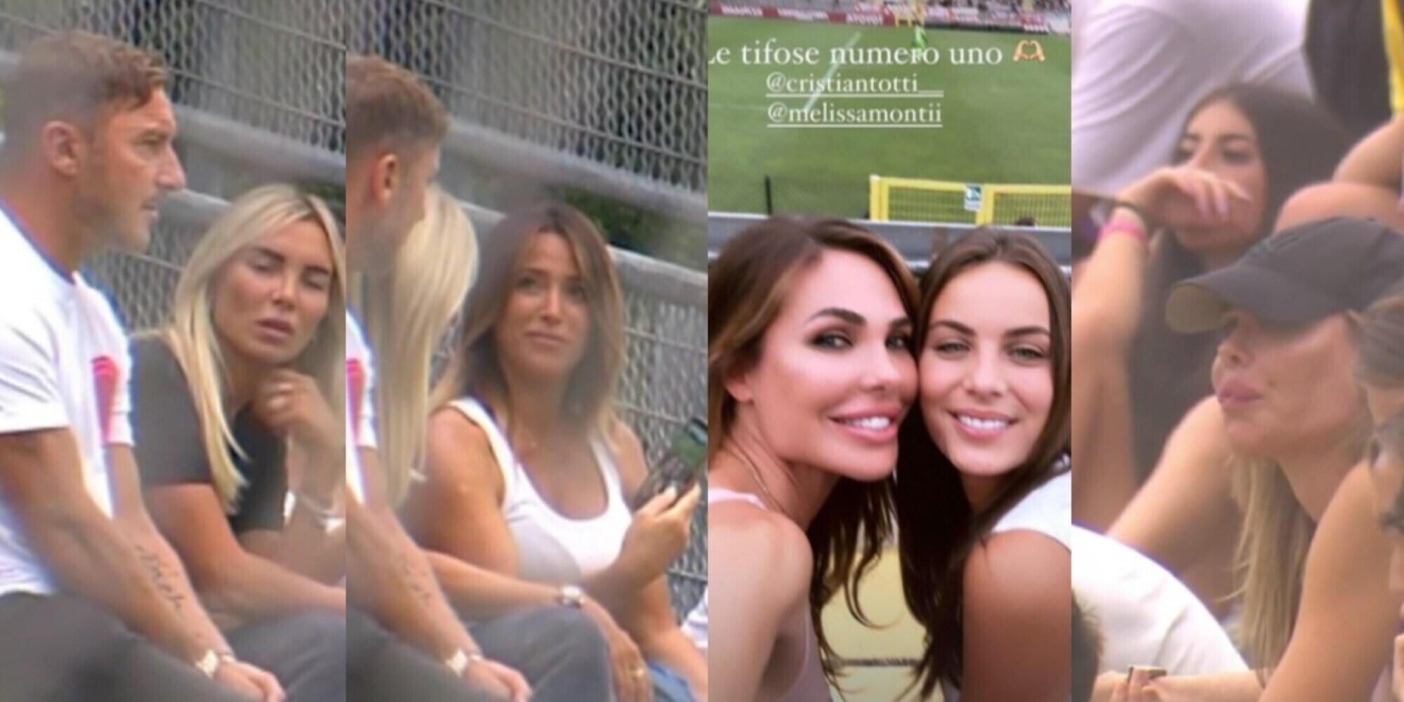 Totti e Noemi scoprono Ilary Blasi allo stadio con loro: la reazione