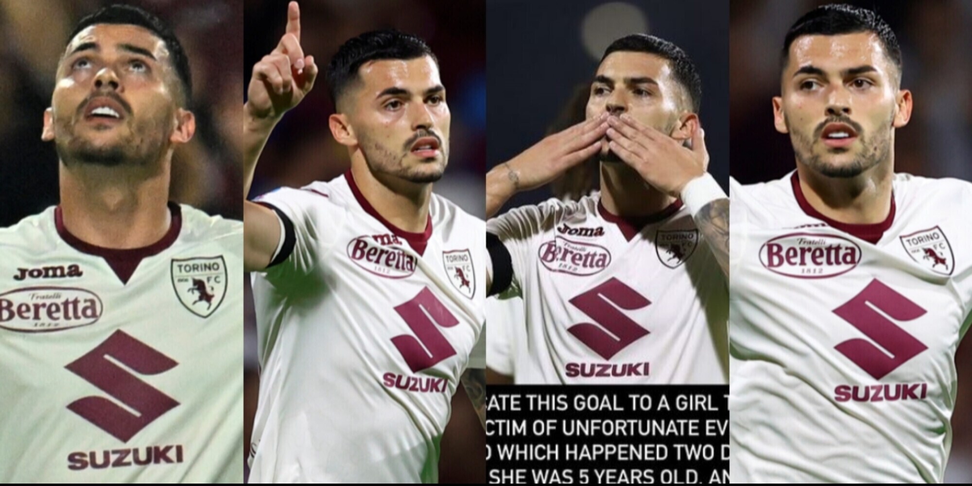 Radonjic, doppietta e dedica speciale per la bimba morta a Torino