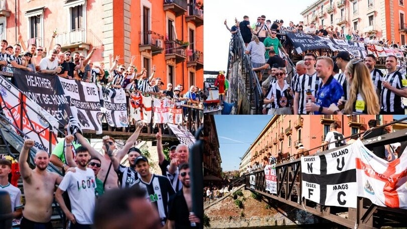 Milan-Newcastle, tifosi inglesi invadono la città: delirio sui Navigli