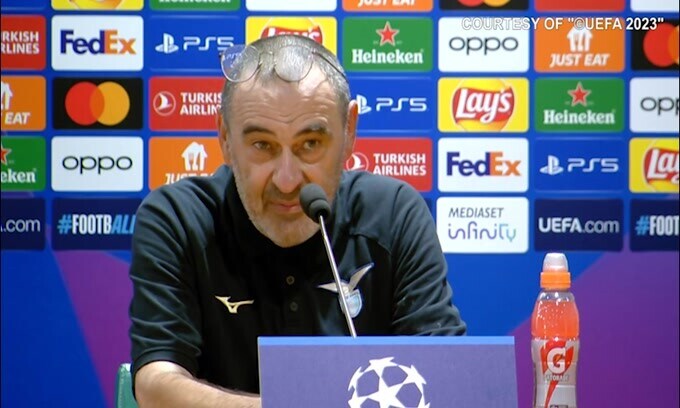 Sarri contento: "La Lazio non meritava di perdere"