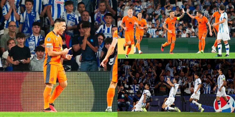 Bastoni tradisce, Lautaro rimedia: pari Inter con la Real Sociedad