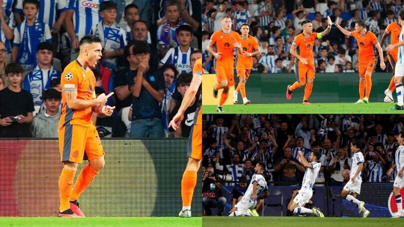 Bastoni tradisce, Lautaro rimedia: pari Inter con la Real Sociedad