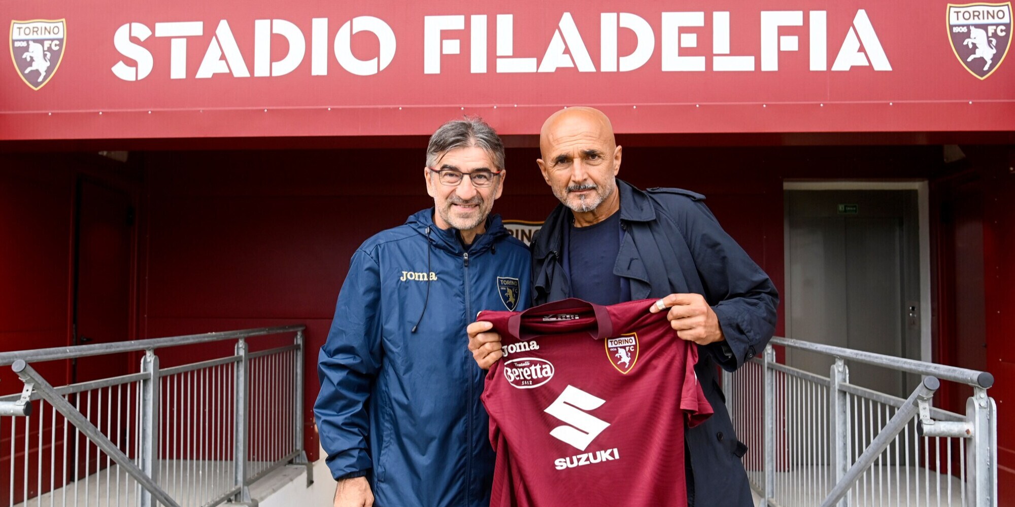 Spalletti all'allenamento del Torino: colloquio con Juric