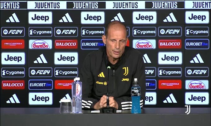 Allegri: "Spalletti? La sua visita ha fatto molto piacere"